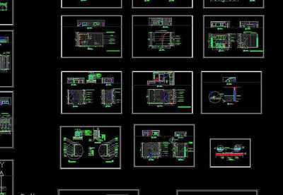 一套完整的样板房装饰施工图免费下载 - 建筑装修图 - 土木工程网