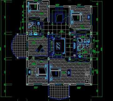 临海杜桥别墅设计装修施工图免费下载 - 建筑规划图 - 土木工程网